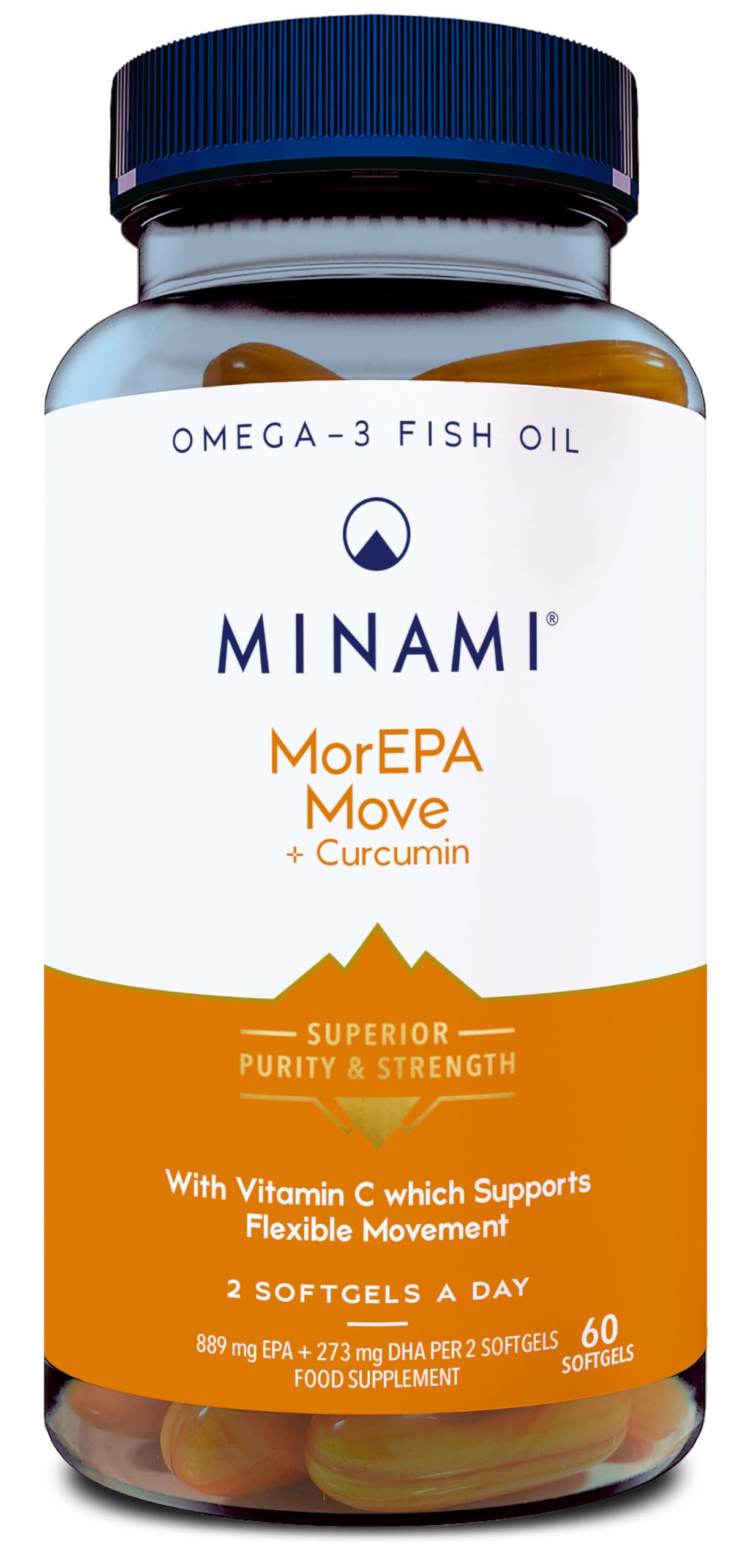 MINAMI MINAM - Omega-3 Fish Oil - MorEPA Move + Curcumin - 60 softgels