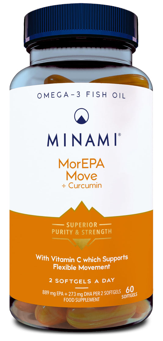MINAMI MINAM - Omega-3 Fish Oil - MorEPA Move + Curcumin - 60 softgels