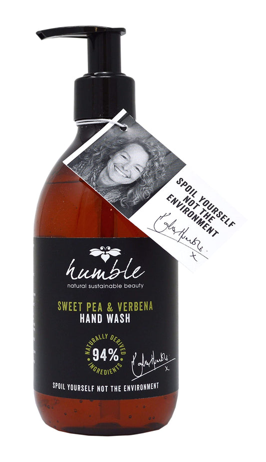 Humble Sweet Pea & Verbena Hand Wash (285ml) - Kate Humble products are Carefully Created so That You can Spoil Yourself Without Spoiling The Environment. Cruelty Free.