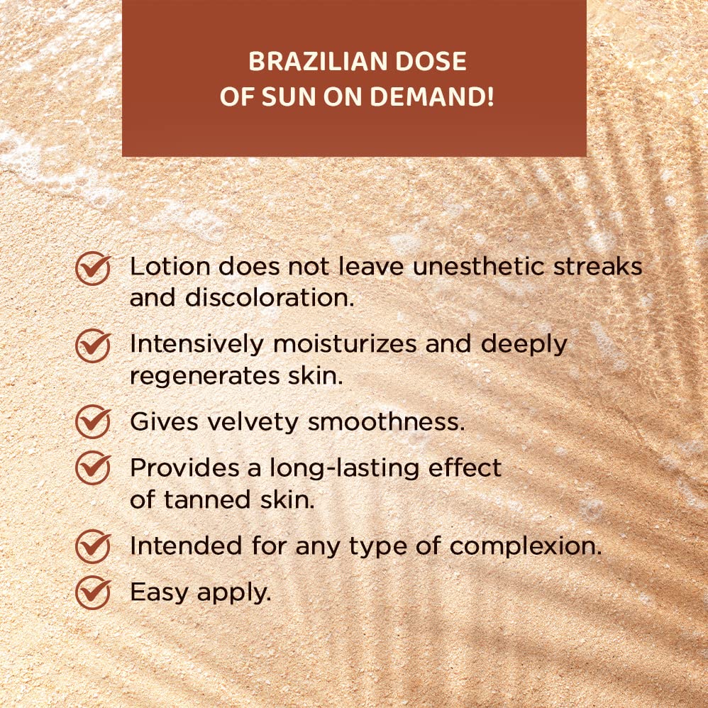 Eveline Cosmetics, Brasilian Body Bronzing Lotion 200 ml, Pack of 1