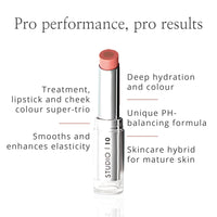 Studio 10 Wake Up & Glow Blush Stick - Long Lasting Lip & Cheek Tint for Lightweight Blush Colour - Cream Blusher for Mature Skin - with Hydrating Hyaluronic Acid Core (Shade - Poppy)