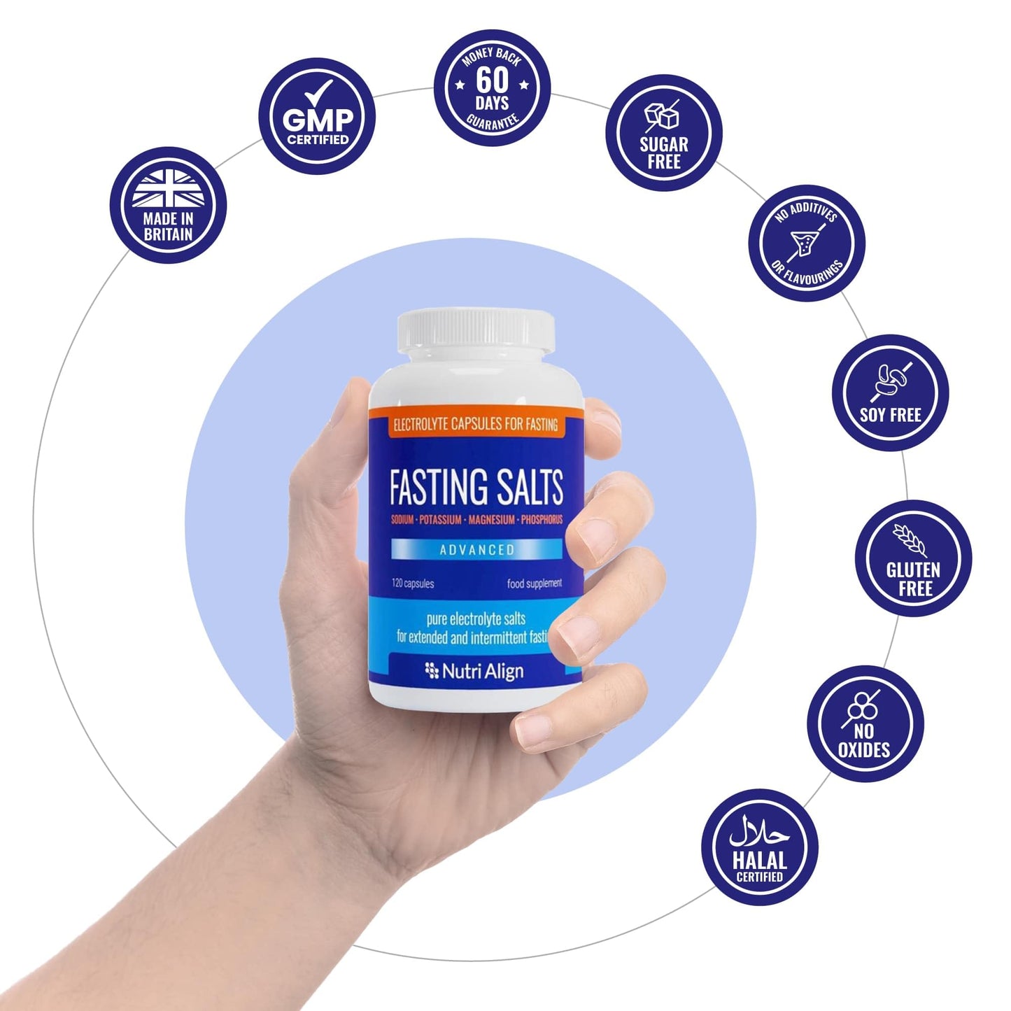 Nutri-Align Fasting Salts Capsules. 120 Capsules (Advanced)