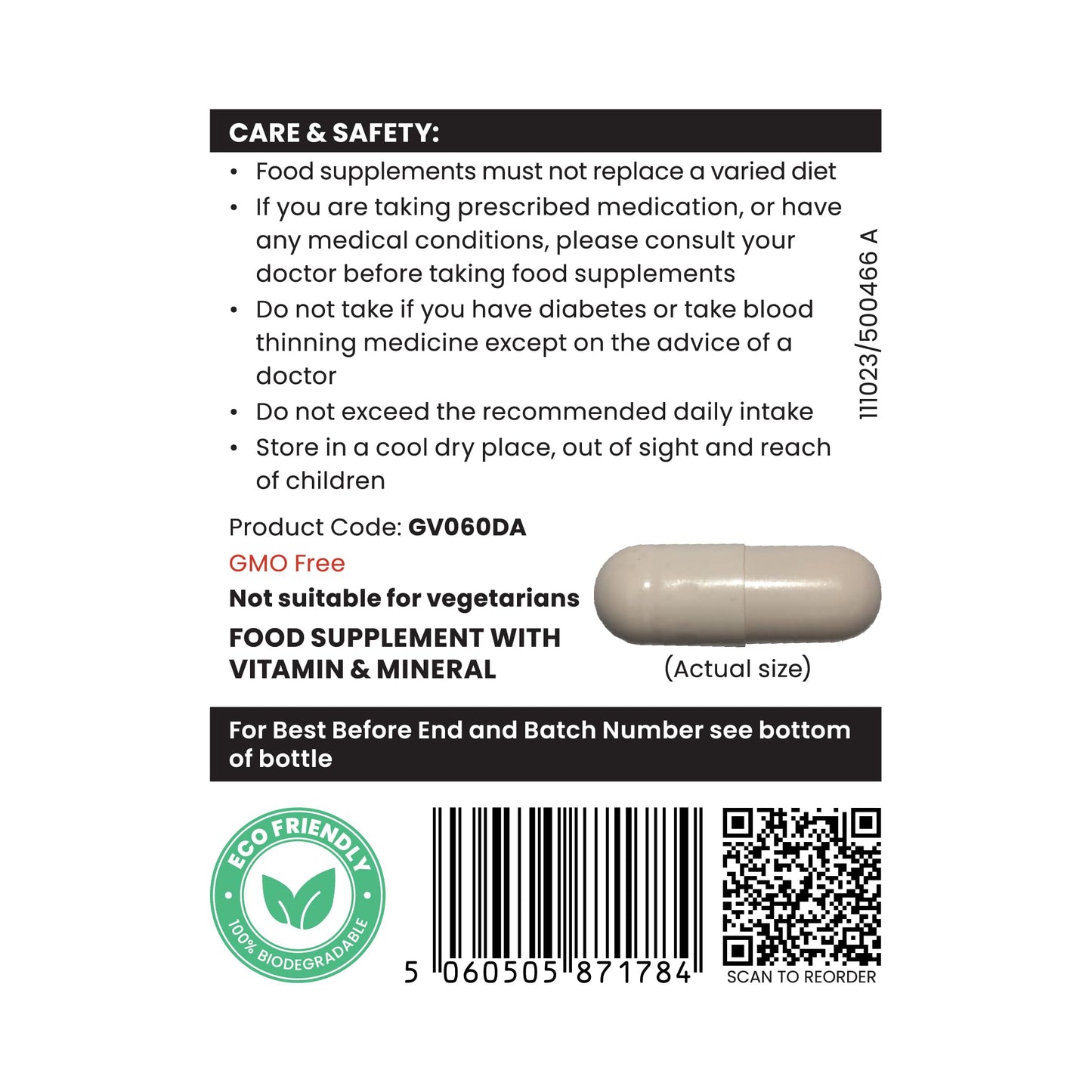 The Good Vitamin Company Glucosamine & Chondroitin: 120 Capsules - Supplement with High Strength Glucosamine Sulphate with Chondroitin, Vitamin C and Calcium for Joint Support, Made in UK, GMO Free