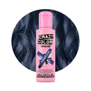 Crazy Color Metallic Sapphire Semi-Permanent Hair Dye. Highly Pigmented Deep Blue Conditioning & Oil Nourishing Vegan Formula | No Bleach or Ammonia | 100ml