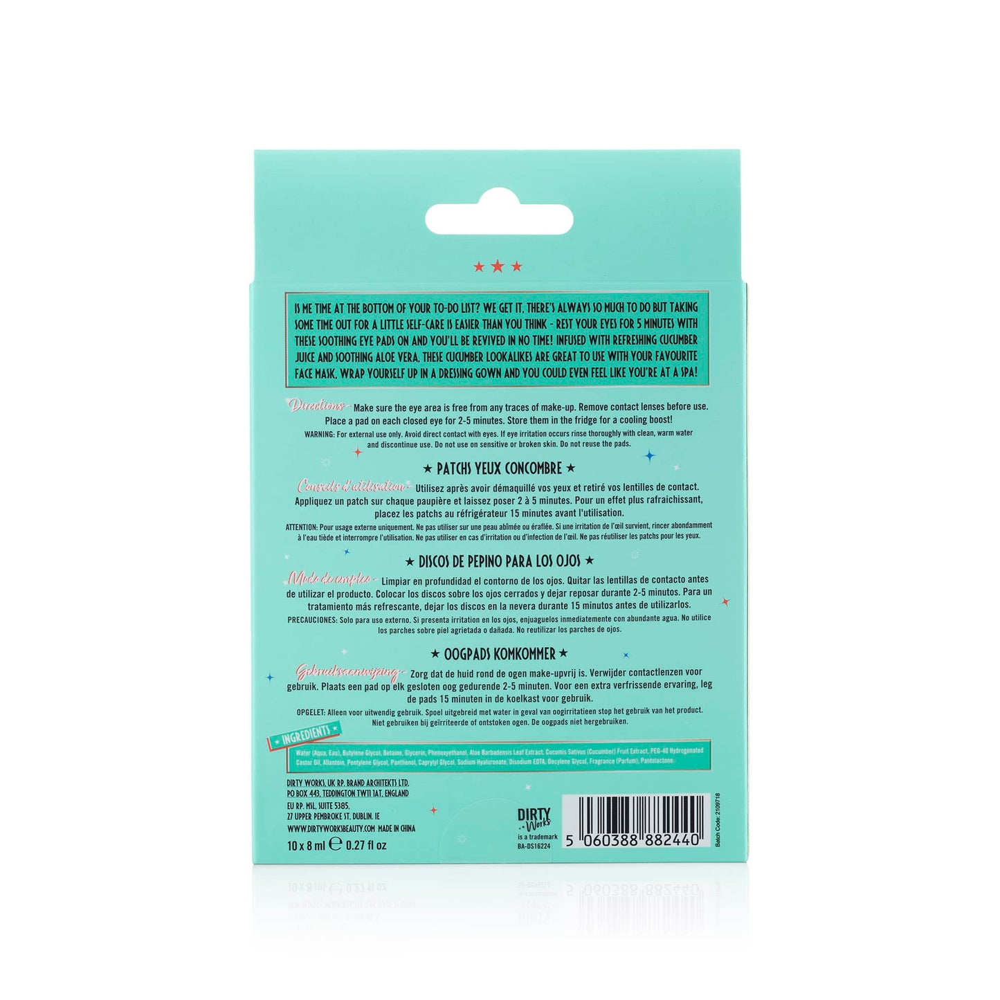 Dirty Works Easy on the Eyes Soothing Eye Pads