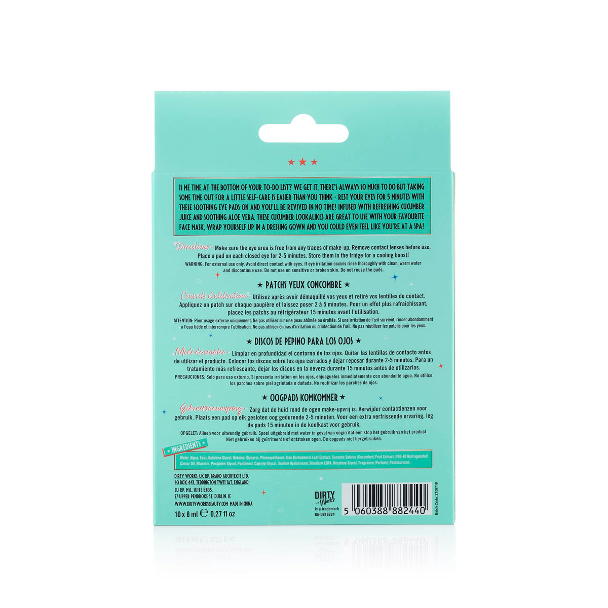Dirty Works Easy on the Eyes Soothing Eye Pads