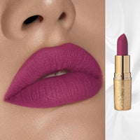 LYNTYAOU Purple Matte Lipstick, Dark Red Lip Stick for Women, Hot Color Lipgloss Smooth Full-Coverage Moisturizing, Waterproof Non-sticky Lips Tinted, Lip Balm Long Lasting Gift for Lady