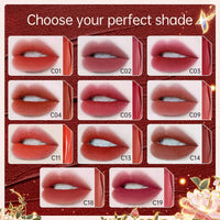 CATKIN Liquid Lipstick Lip Gloss Lightness Pretty Semimatte Waterproof Long Lasting Satin Nourish Moisturizing Smooth Soft (3PCS（C02+C11+C00）)