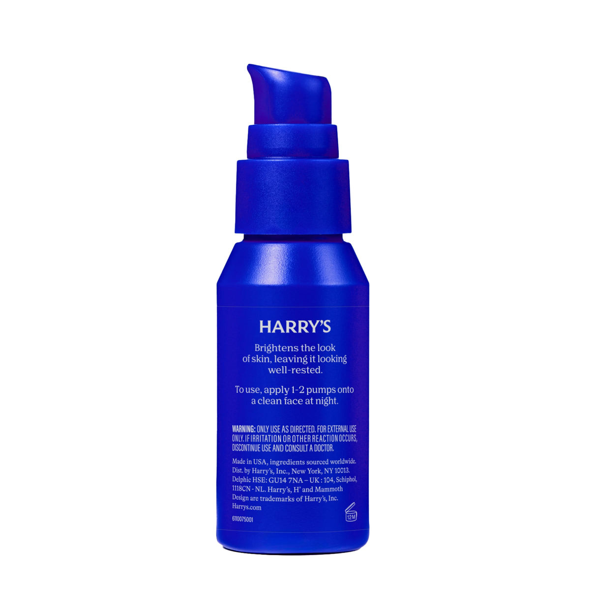 Harry's Hydrating Night Lotion, Night Moisturiser for Face, Lightweight 50ml, 2 Pack