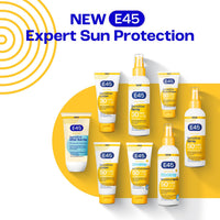 E45 Cooling Sensitive After Sun Gel for Face and Body - Dermatologically Tested & Fragrance-Free - Soothing Non-sticky Formula - Suitable For Dry, Sensitive and Eczema Prone Skin (150ml)