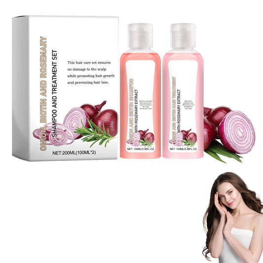 DMQ Shampoo and Conditioner Sets,Onion, Biotin and Rosemary Hair Growth Set,Hair Growth Shampoo for Hair Loss and Thinning Hair, Hair Care for All Hair Types