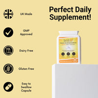 SunVit-D3 Vitamin D 600 IU - Cholecalciferol Vitamin D Capsules Support the Maintenance of Bone, Teeth, Muscle & Immune System | Made in UK & GMP Approved - D3 Vitamins 60 Convenient
