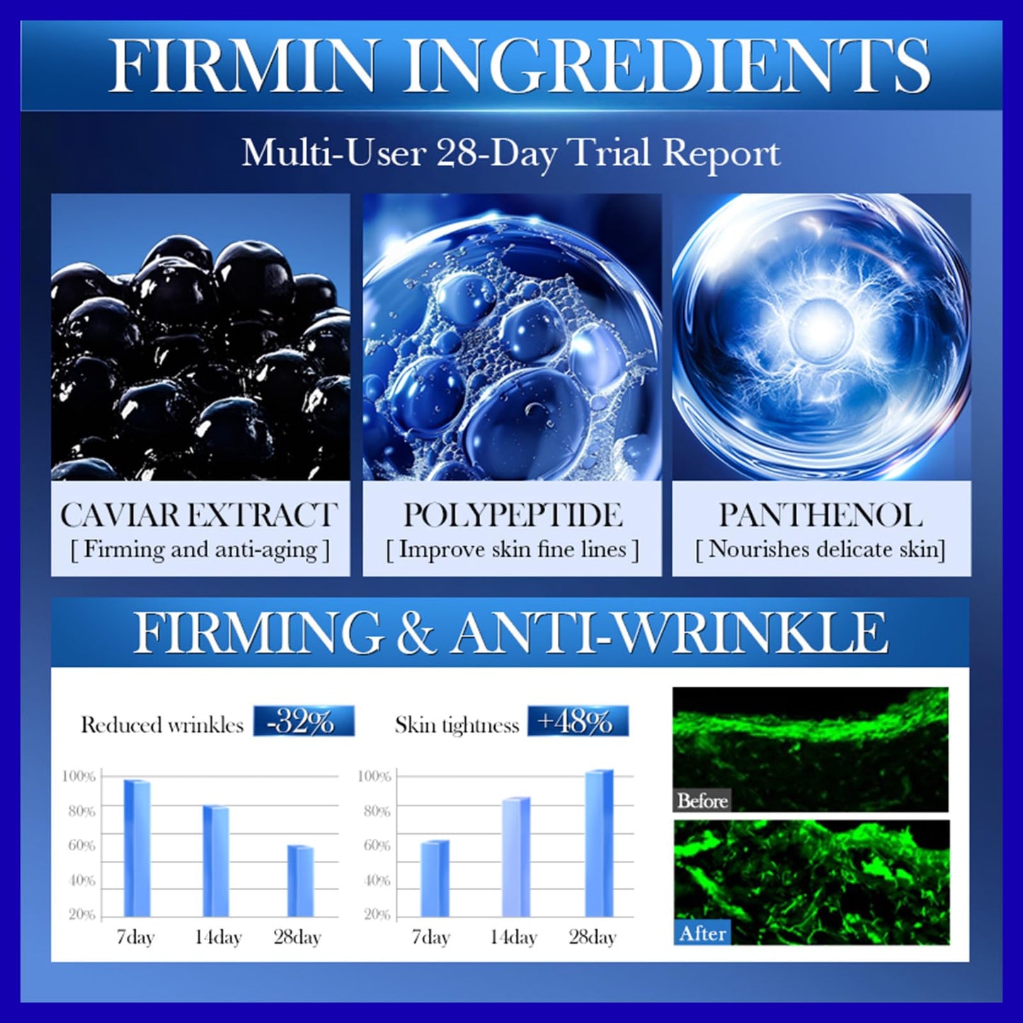 Caviar DNA Sodium Luxury, Nourishing Cream, Anti-wrinkle, Luxury Cream, Sodium DNA Fixed & Anti-aging, Deep Wrinkles, Moisturizes and Firms the Skin, Caviar DNA Sodium Firming Cream (50ml)