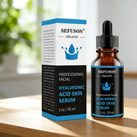 SEFUSON Hyaluronic Acid 5% + Vit E, Best Pure Hyaluronic Acid Moisturiser for Face, Anti Ageing & Anti Wrinkle Moisturiser Hyaluronic Acid Serum, Fine Lines & Sensitive Skin, Improve Age Spots (30 ML)
