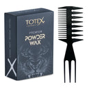 Totex Premium Hair Styling Powder Wax 20gr | Volumising Thickening Magic Dust | Ultra Strong Matte Look & Hair Styling No2 Wide Tooth Comb Anti-Static Handle Wet, Curly Dry Hair, Afro Hair Comb