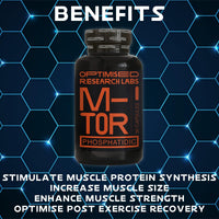Optimised Research Labs Phosphatidic Acid M-TOR Pathway, Increase Protein Synthesis Boost Muscle Growth, Muscle Builder, Suitable for Vegans, 750mg per Day, 90 High Strength Capsules