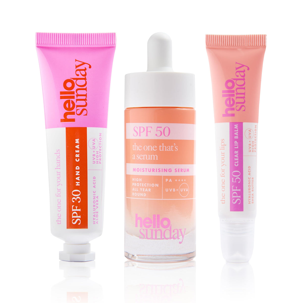 Hello Sunday SPF Hello Sunday the everyday essentials bestsellers kit (39% saving)