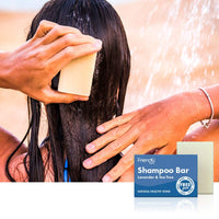 Friendly Soap Handmade Natural Lavender & Tea Tree Shampoo Bar - Antibacterial, Rich, Nourishing 95g