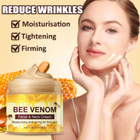 Shengqialun Bee Venom Cream With Honey - Face & Neck Anti Wrinkle Cream For Fine Line - All-in-One Face Moisturiser For Tightening, Wrinkle Removal & Anti Aging