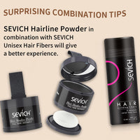 Sevich Hairline Powder，Instantly Conceals Hair Loss, Root Touch up Powder, Hair Shadow Toppers for Women & Men, Touch Up for Thinning Gray Hair, Windproof & Sweatproof,Grey