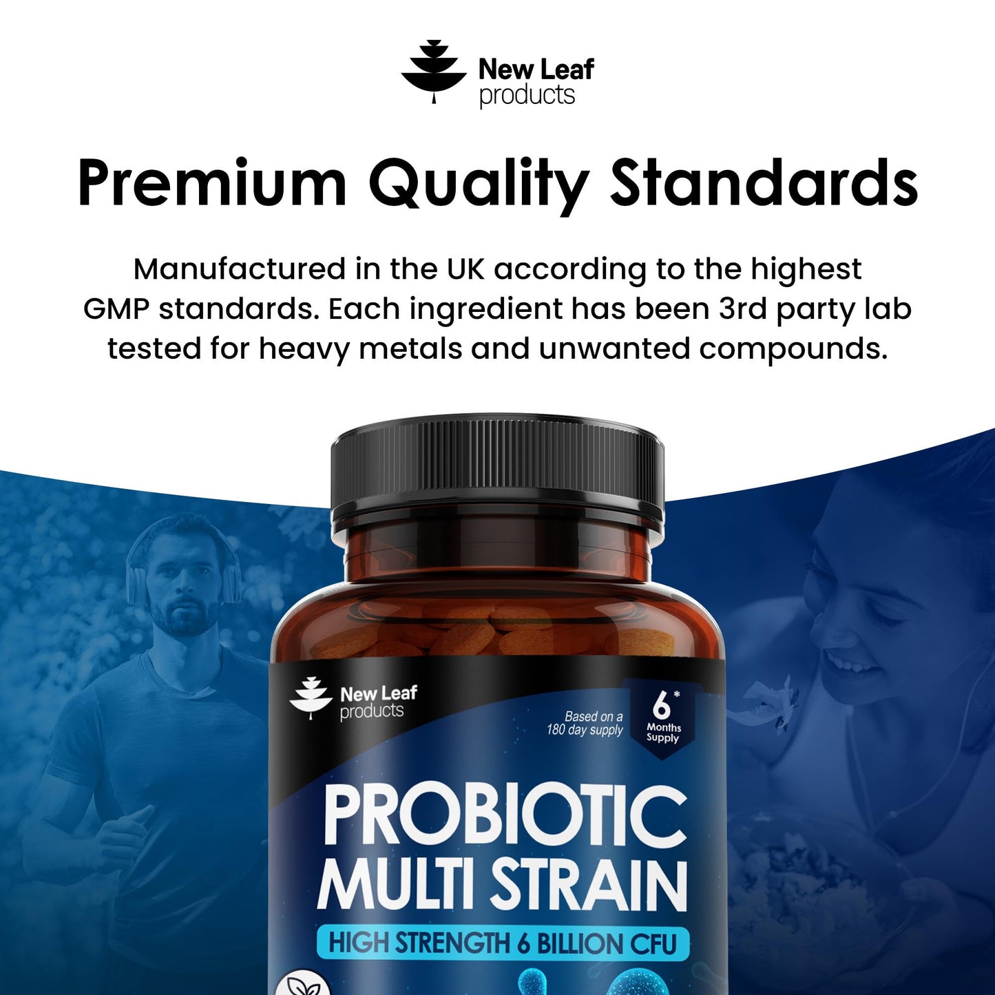 Probiotic Supplements Multi Strain Acidophilus Probiotic 360 Tablets High Strength - Digestive & Gut Health Supplements Lactobacillus Probiotics for Gut Health - Vegan, GMO-Free, Gluten-Free, UK Made