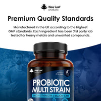 Probiotic Supplements Multi Strain Acidophilus Probiotic 360 Tablets High Strength - Digestive & Gut Health Supplements Lactobacillus Probiotics for Gut Health - Vegan, GMO-Free, Gluten-Free, UK Made