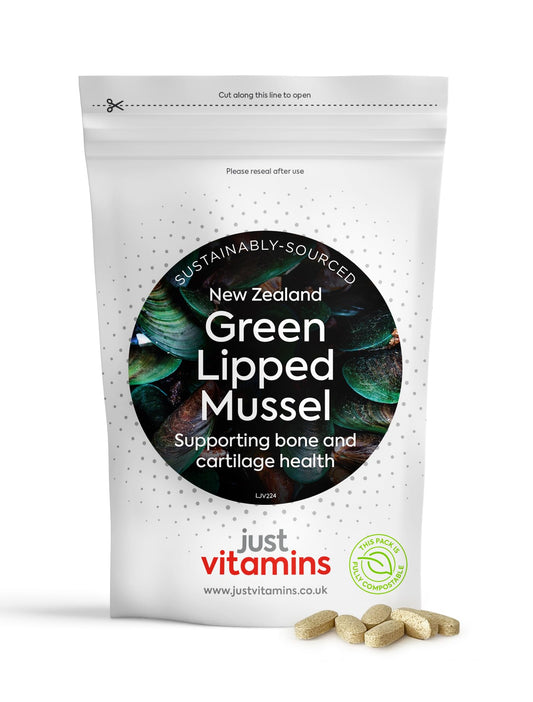 Just Vitamins Green Lipped Mussel Extract 500mg 90 Capsules
