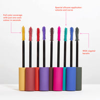 3INA 3ina MAKEUP - The Color Mascara 172 Oramge with Vegetal Keratin Volume and Lift Long-Lasting Flake Free Lengthening for Sensitive Eyes Vegan Cruelty Free, 31.0 grams, Pack of 1