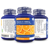 Vitamin C 1000mg with Bioflavonoids, 200 Vegan Tablets. Supports The Immune System. Contributes to a Reduction in Tiredness and Fatigue.