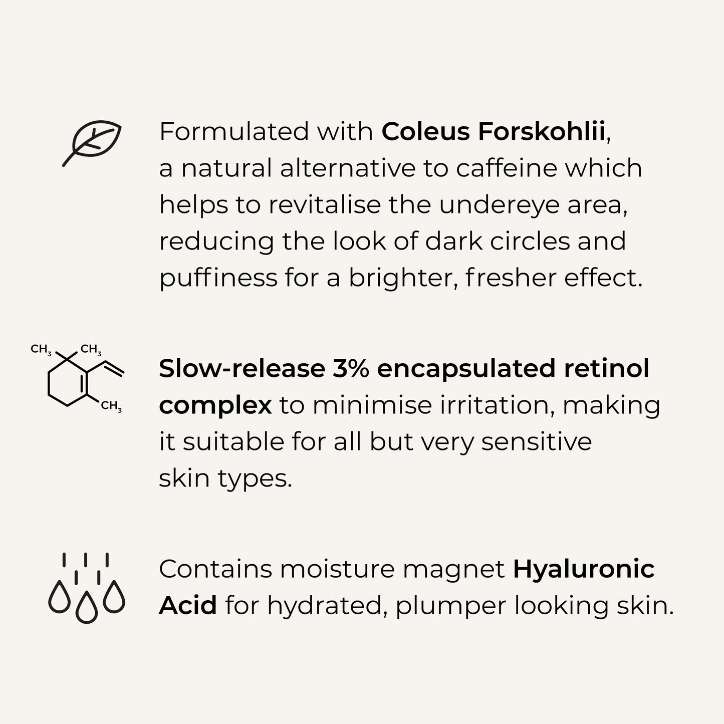 WUNDERBROW Wunderlift Night Retinol Eye Cream, 3% Encapsulated Retinol, Hyaluronic Acid and Coleus Forskohlii, Vegan and Cruelty free