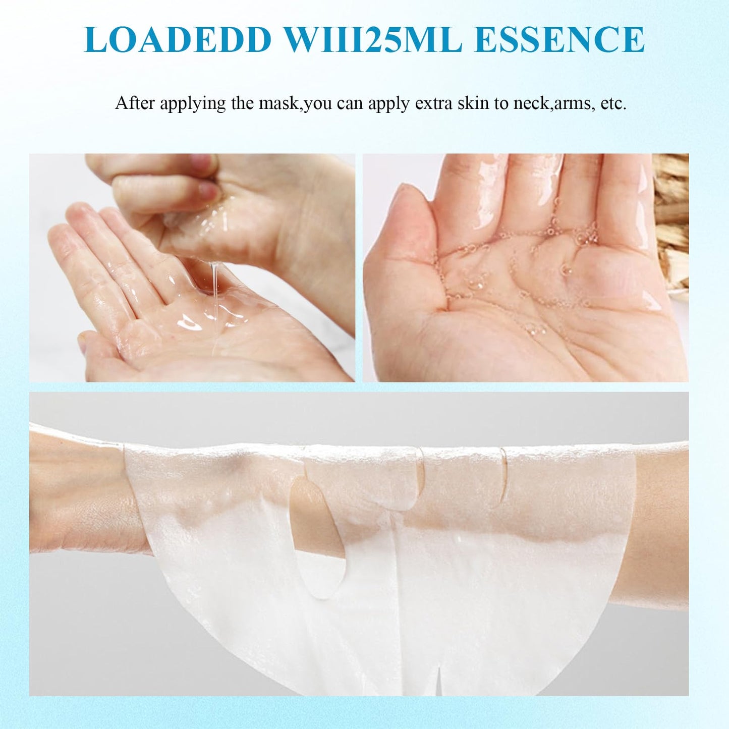 Katslyn 12PCS Face Masks Skincare Set,Daily Care Face Sheet Mask,Organic Face Mask Set,Hydrating&Soothing Facial Mask,Face Masks Beauty,Hydrating,Moisturizing,Soothing and Repairing,for All Skin Types