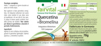 Quercetin Plus Bromelain - 120 Tablets - Vegan - Synergistic Combination - Safe Dosage