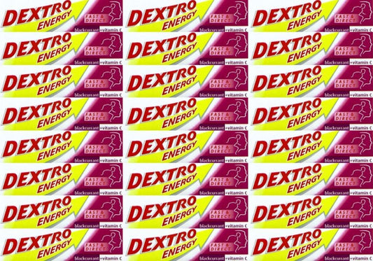 48 PACKS of Dextro Energy Blackcurrant 47g