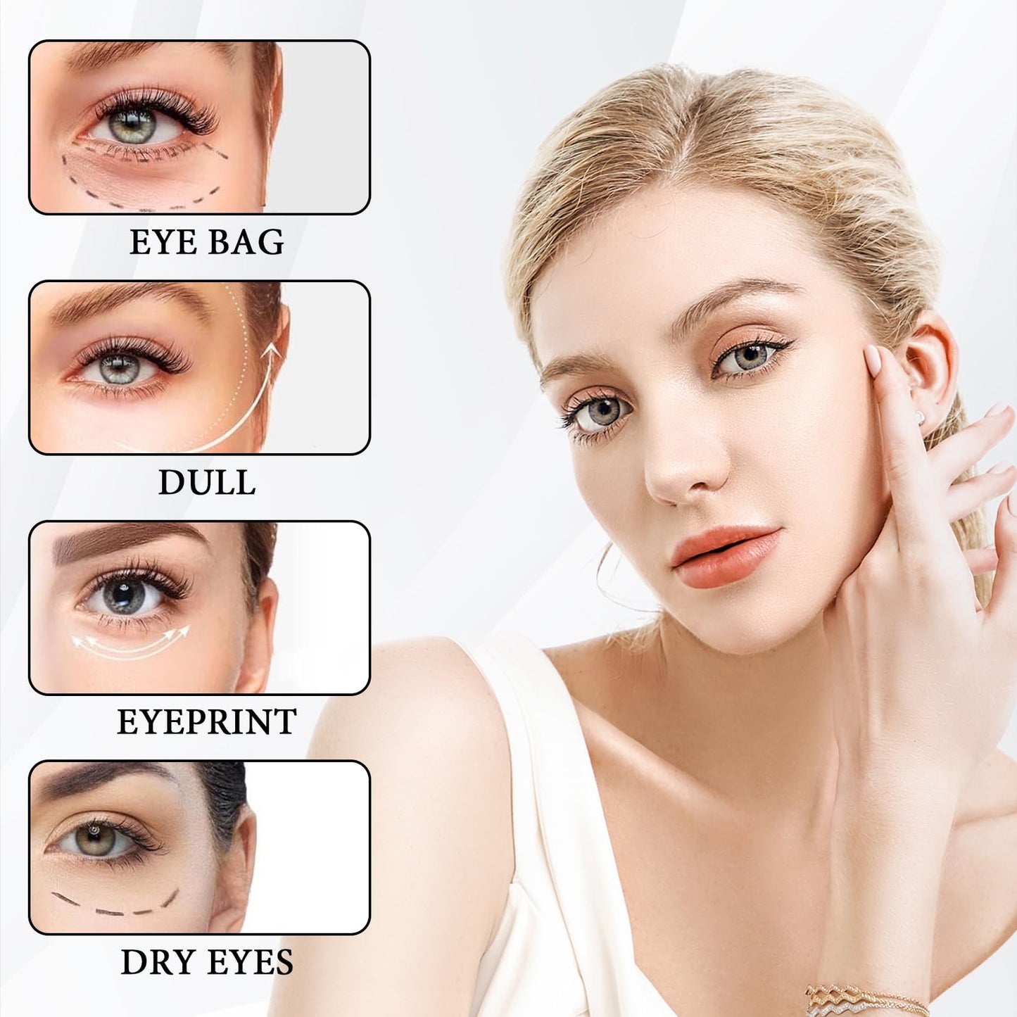 ExcellaElite Zendi Time Eraser 2pcs Rollerball Castor Oil Eye Roller Castor Oil and Frankincense Roller Ball Natural Ingredients Smooth Fine Lines,for Eyes Bags Under Eyes Wrinkles(10ml)
