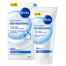 NIVEA Refreshing Day Face Cream SPF 15 (50ml), Hydrating Face Moisturiser with Aloe Vera and Hyaluronic Acid, Moisturiser with SPF for Normal Skin