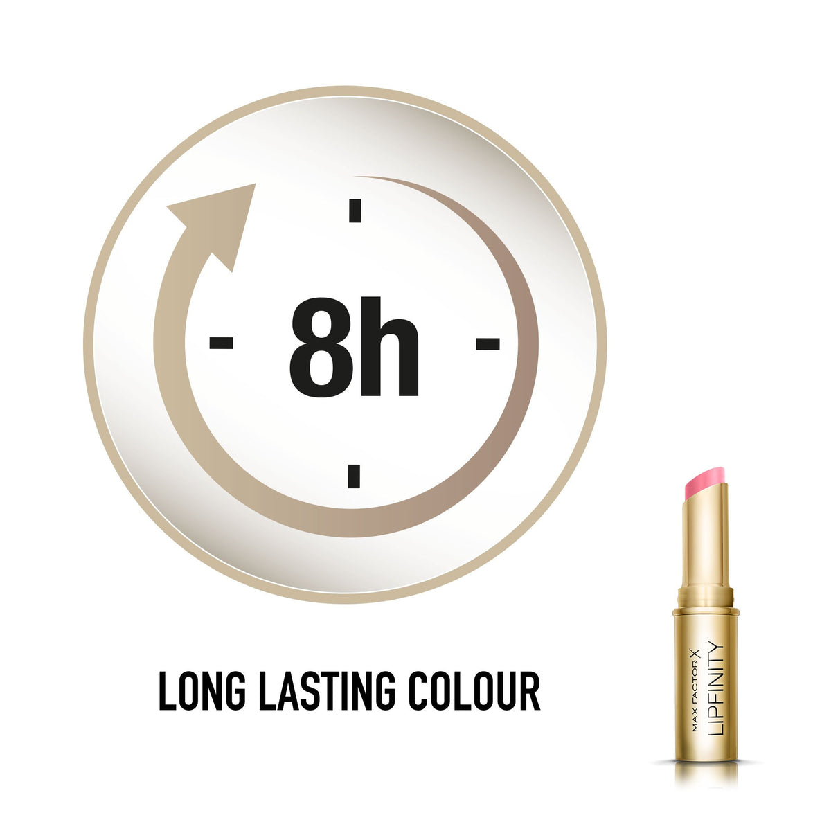 Max Factor Lipfinity Long Lasting Bullet Lipstick, Evermore Sublime 20, 4g