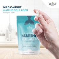 Marine Collagen Capsules 2400mg - Collagen Tablets with Hyaluronic Acid & Vitamin C - High Strength Collagen Supplements for Women & Men - 90 Capsules - Premium Collagen Complex for Skin Joints Hair