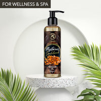 AROMATIKA trust the power of nature Massage Oil Sandalwood - Nurturing Body Oil for Partner Massages | 200 ml Pump Bottle | - Most Trusted Natural Cosmetic Body Oil with Aroma - for Massaging and Enjoying | in Tested SPA Quality