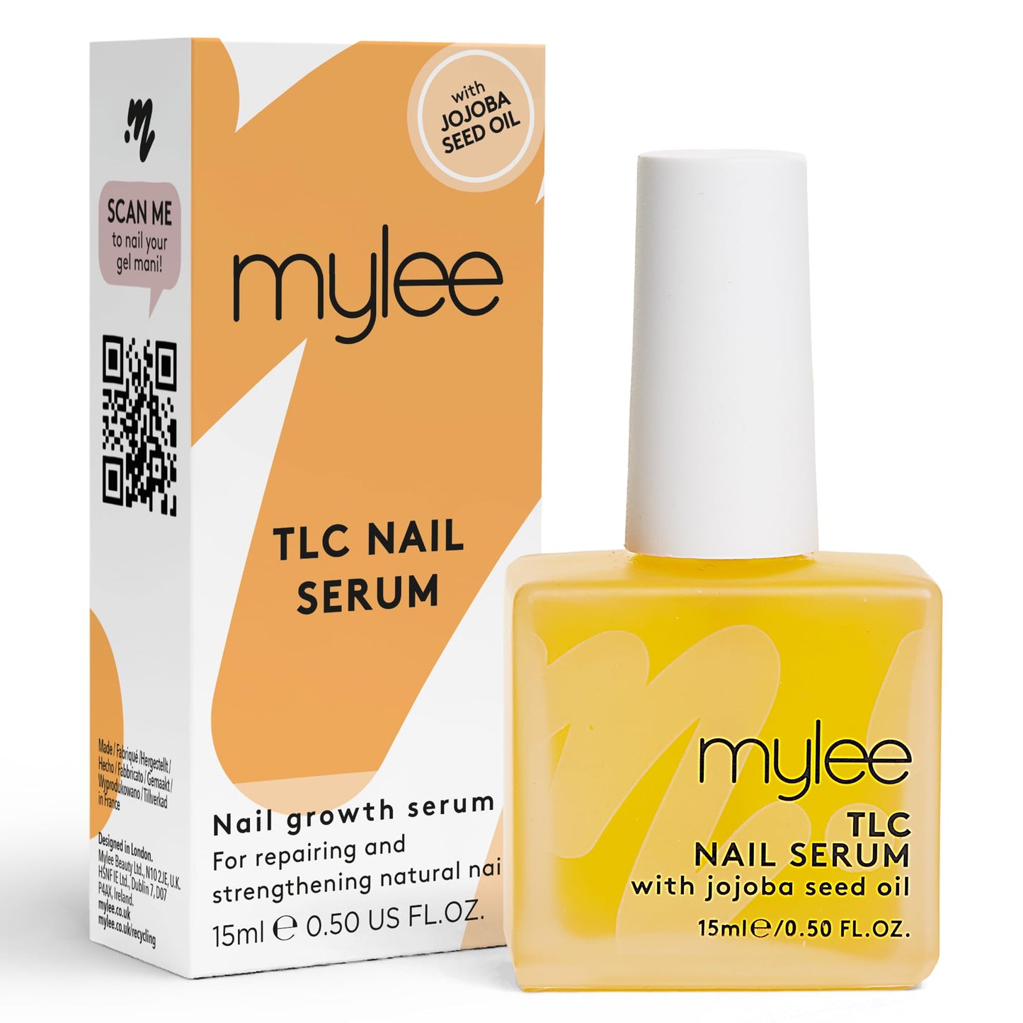 Mylee TLC Nail Serum – 15ml Nail Treatment to Repair Nails, Promote Stronger, Longer & Healthier Growth and Nourish Cuticles, Features Fresh Watermelon Scent, Contains Sweet Almond Oil & Vitamins