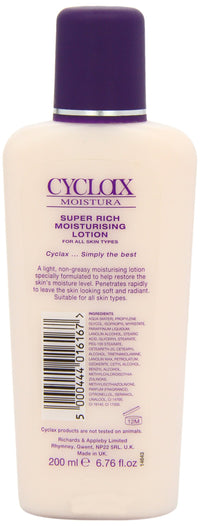 Cyclax Moistura Super Rich Moisturing Lotion 200ml