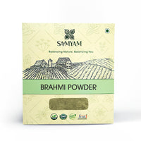SAMYAM Brahmi Powder - 200g Pack | Ayurvedic Supplement for Memory, Intelligence and Concentration