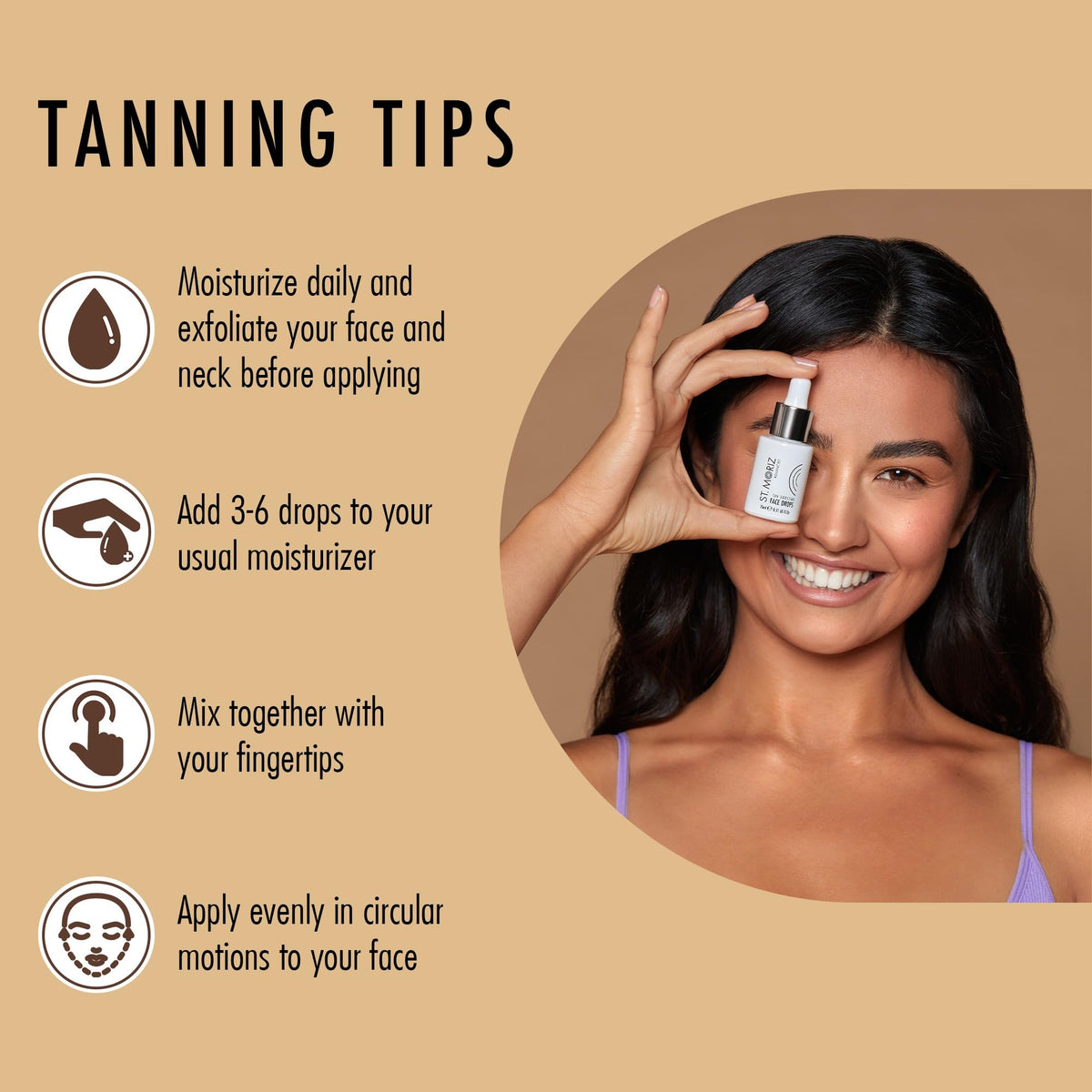ST. MORIZ St Moriz Advanced Face Tanning Drops | Add Bronzing Drops to Skin Care for Custom Gradual Face Tan & Sunkissed Glow | With Hydrating Aloe Vera | Dermatologically Tested | Vegan & Cruelty Free | 15ml