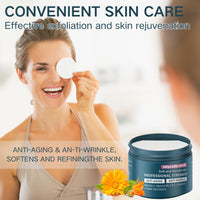 Cureluxe Glycolic Acid Resurfacing Pads - Exfoliating Facial Pads with Vitamins B5, C & E, Green Tea, Calendula - Glycolic Acid Face Toner Wipe Wash Anti Wrinkle,Soft and Delicaye Skin 50 Pads