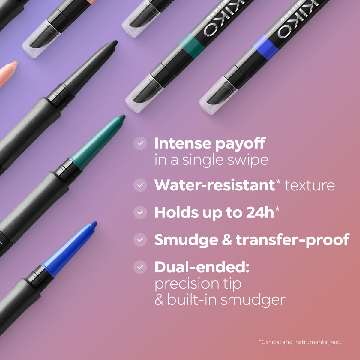 Kiko Milano KIKO Milano Unlimited Precision Automatic Eyeliner And Khôl 06, Automatic Eye Pencil For The Waterline And Lash Line