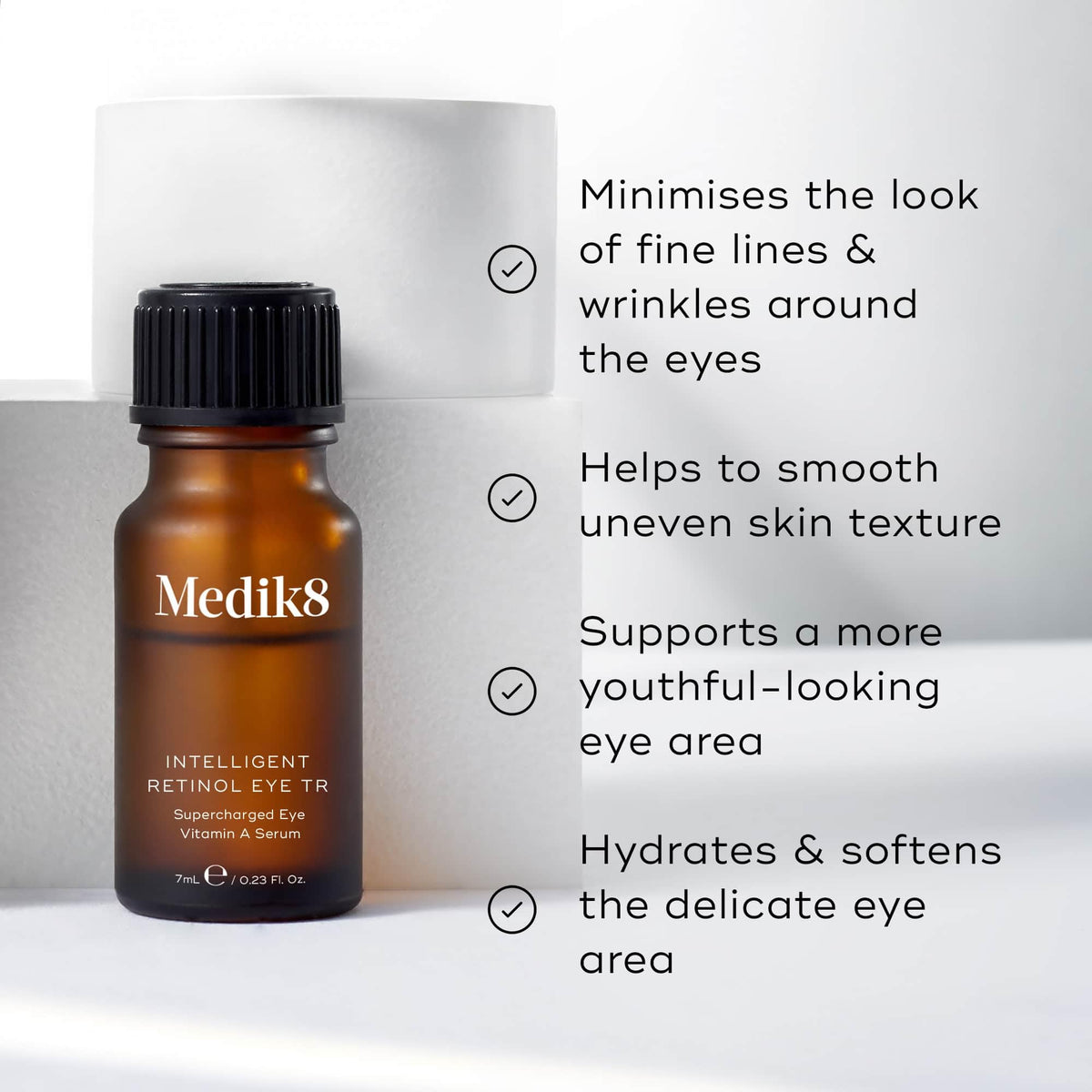 Medik8 Intelligent Retinol Eye TR - Supercharged Eye Vitamin Serum - Enhanced With Climbazole & Vitamin E - 7ml