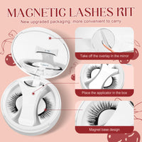 Higu clace Magnetic Eyelash kit, Reusable Magnetic Lashes Set with Clamp, Waterproof No Glue Lashes for All-Day Comfort & Easy to Use (Style MB)