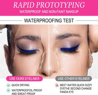 EveBeaty 12-Color Rainbow Liquid Eyeliner Set - Long-Lasting, Waterproof & Smudge-Proof Matte Eye Liners, Perfect for Christmas & Masquerade Makeup With Pencil Sharpener