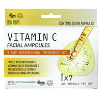 Skin Treats Vitamin C Ampoules Serum, Vitamin C 7 Day Skincare Set, Antioxidant Day Serum for Face, 7 x 2ml Ampoules, Vegan Friendly