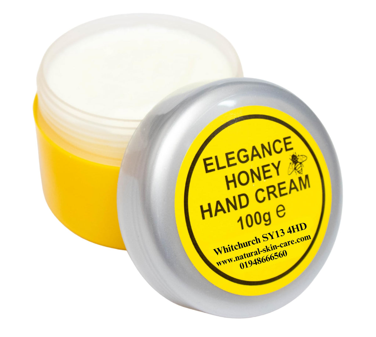 Honey Nourishing Hand Cream 100g by Elegance Natural Skin Care Repair & Restore Dry Chapped Hands Handcream