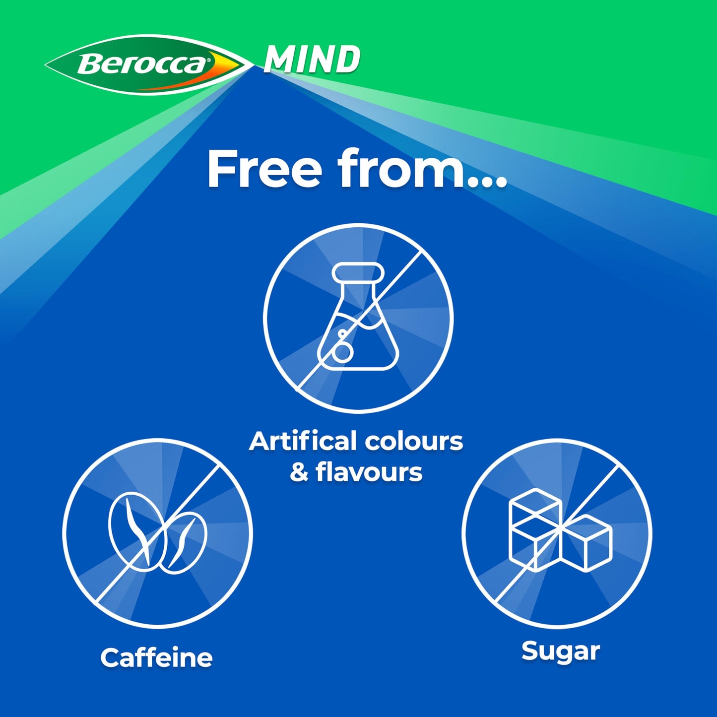 Berocca Mind Effervescent Tablets Including B Vitamins, with Spanish Sage to Support Memory and Mental Performance - 15 Tablets - Citrus Flavour